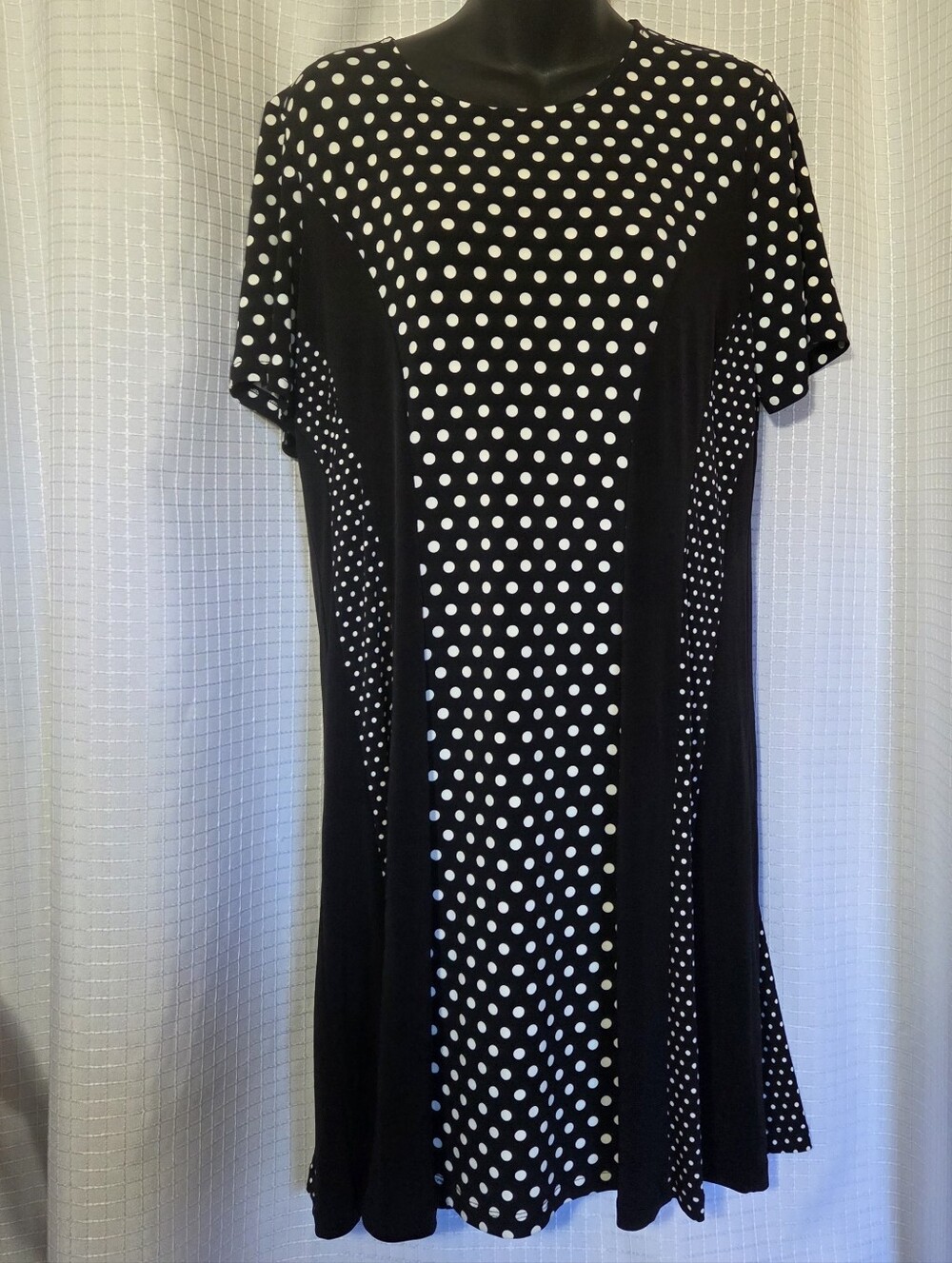 Michael Kors Dress Fit And Flare Women's Polka-Dot Dress XL